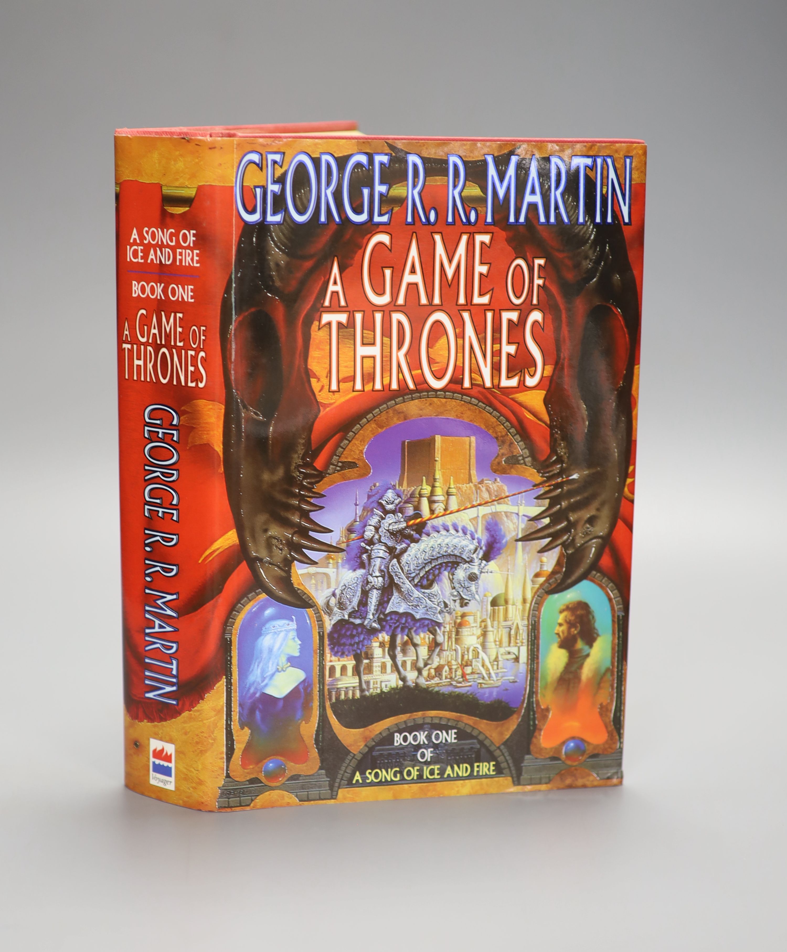 Martin, George R.R. - A Game of Thrones. Book One of a Song of Ice and Fire, 1st edition, original boards, in d/j, Harper Collins, London, 1996